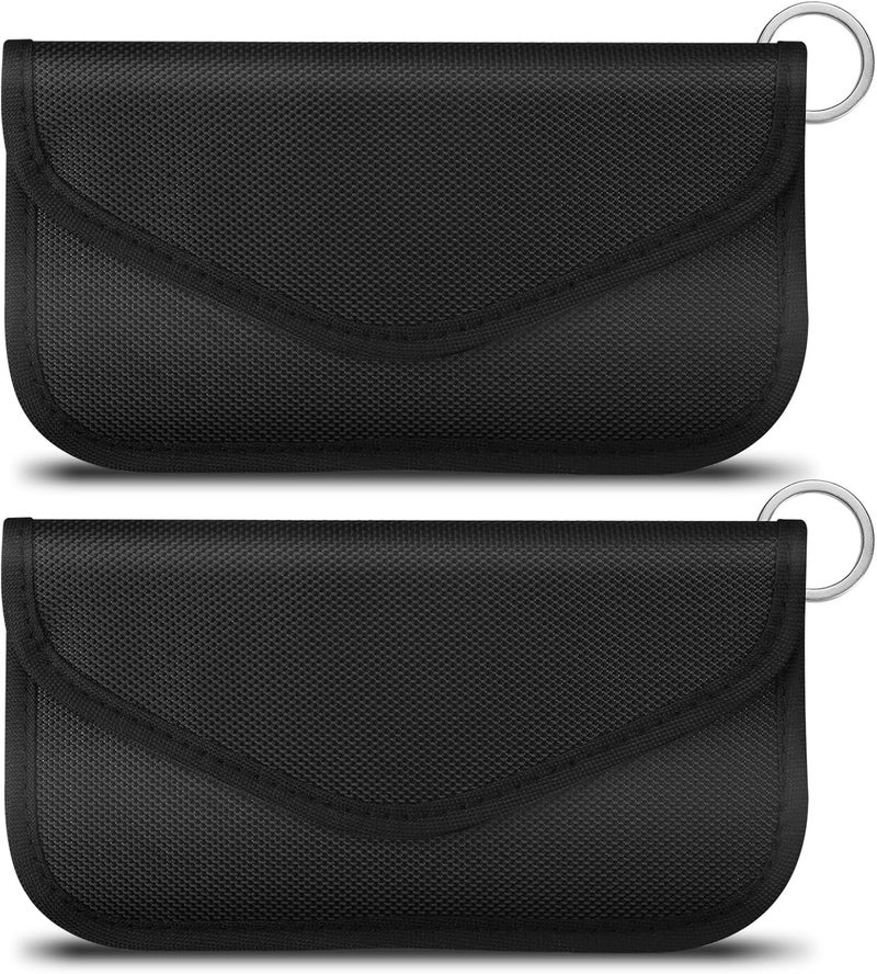 levateeta Faraday Bag for Phones & Car Keys - Signal Blocker Faraday Pouch for RFID, GPS, WiFi, Anti-Theft Key Fob Case, Anti-Tracking Privacy Protection (2 Packs) - Image 1